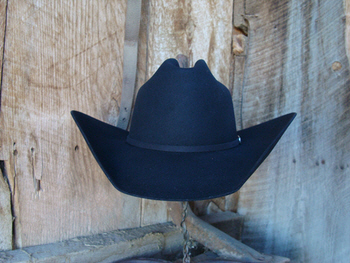 Black Bar 50 Hat. 50% Beaver fur made for the working cowboy
